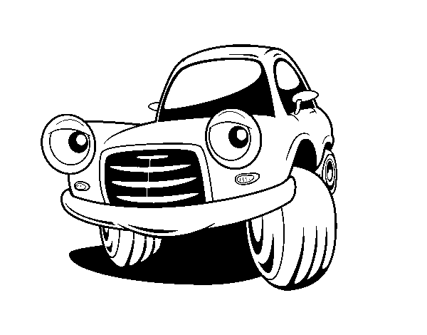 Dibuix de Cotxe de ciutat divertit per Pintar on-line