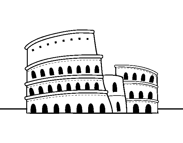 Dibuix de El Coliseu de Roma per Pintar on-line