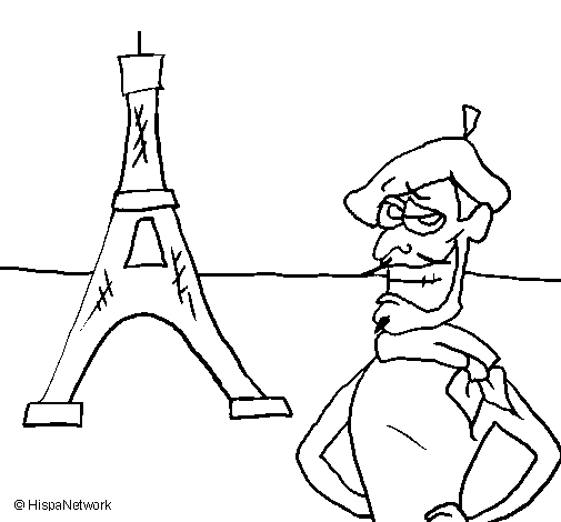 Dibuix de França per Pintar on-line