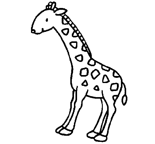 Dibuix de Girafa 2 per Pintar on-line