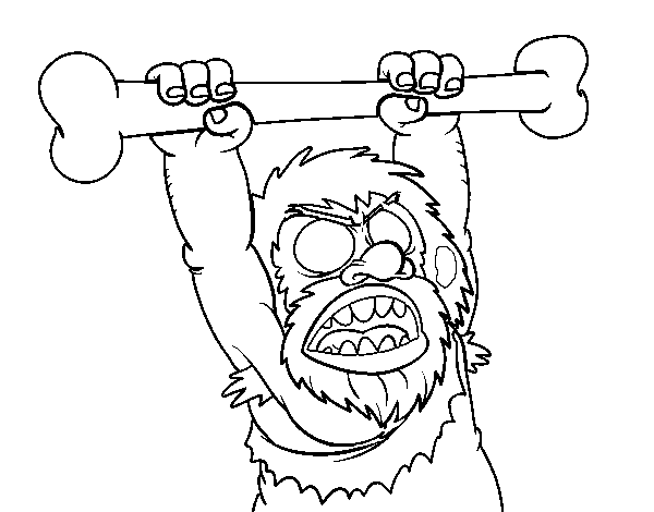 Dibuix de Homo sapiens enfadat per Pintar on-line