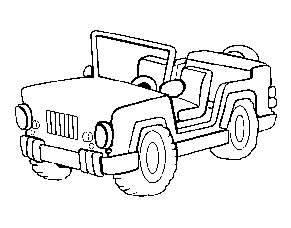 Dibuix de Jeep per Pintar on-line
