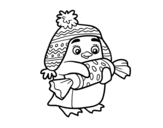 Dibujo de Pingüí amb caramel