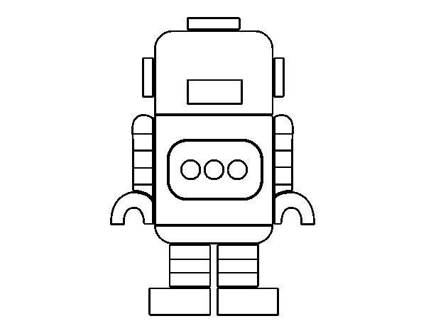 Dibuix de Robot alt per Pintar on-line