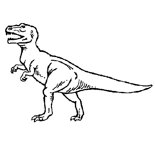 Dibuix de Tiranosaurus Rex per Pintar on-line
