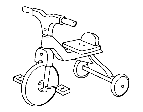 Dibuix de Tricicle infantil per Pintar on-line