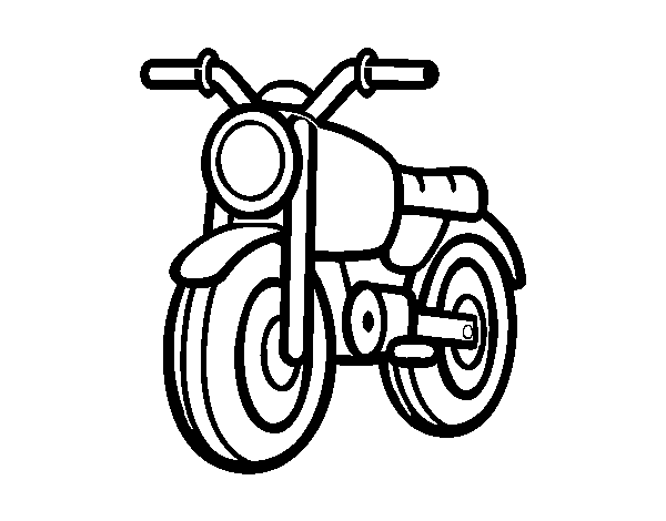 Dibuix de Un ciclomotor per Pintar on-line