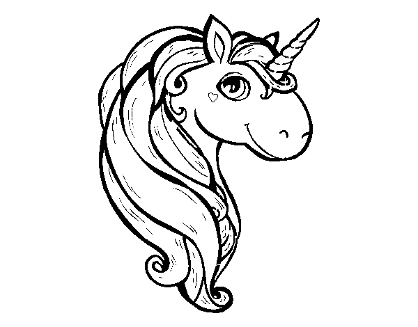 Dibuix de Un unicorn per Pintar on-line