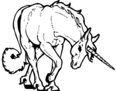 Dibujo de Unicorn brau 