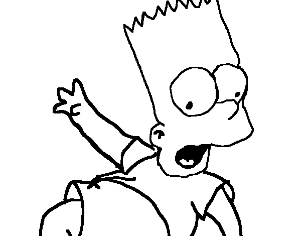 Dibuix de Bart 2 per Pintar on-line