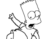 Dibuix de Bart 2 per pintar