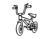 Dibuix de Bicicleta infantil per pintar