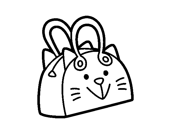 Dibuix de Bossa cara de gat per Pintar on-line