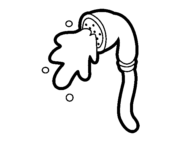 Dibuix de Capçal de dutxa per Pintar on-line