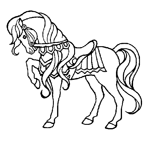 Dibuix de Cavall 1 per Pintar on-line