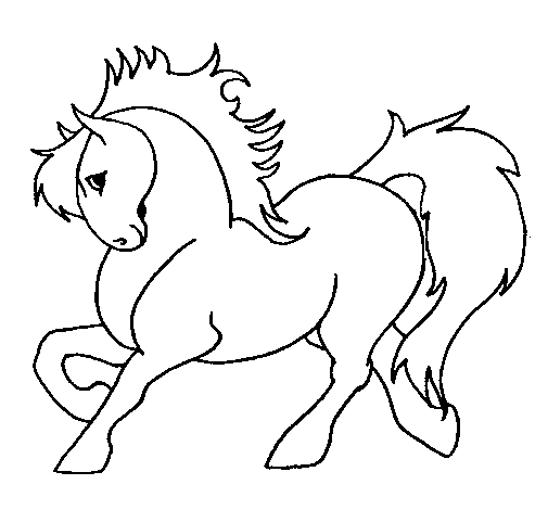 Dibuix de Cavall robust  per Pintar on-line