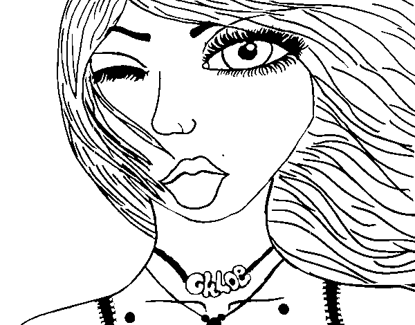 Dibuix de Chloe per Pintar on-line