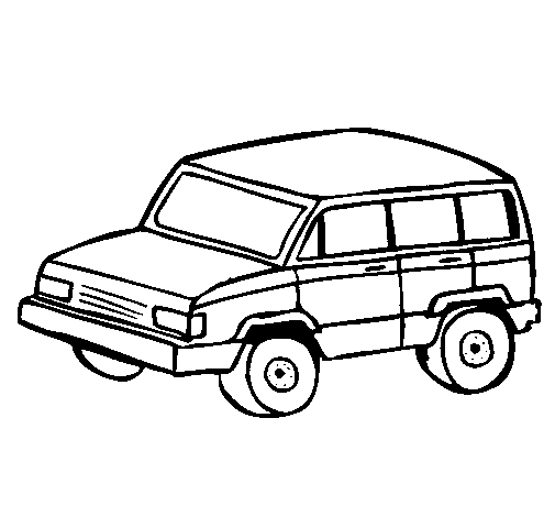 Dibuix de Cotxe 4x4 per Pintar on-line