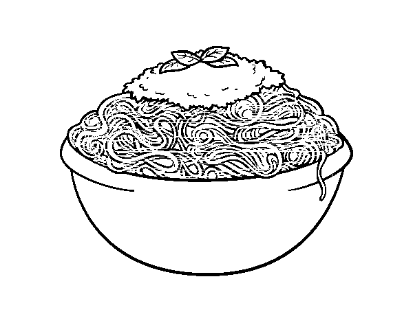 Dibuix de Espaguetis per Pintar on-line