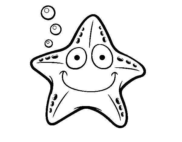 Dibuix de Estrella marina per Pintar on-line