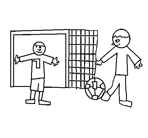 Dibuix de Futbol 2 per Pintar on-line