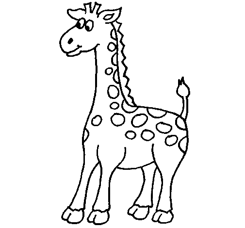 Dibuix de Girafa 4 per Pintar on-line
