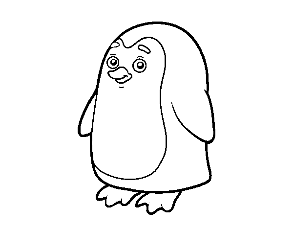 Dibuix de Pingüí antàrtic per Pintar on-line