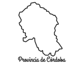 Dibuix de Província de Córdoba per pintar