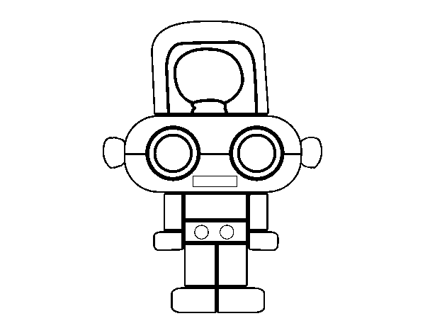 Dibuix de Robot amb llum per Pintar on-line