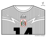 Dibujo de Samarreta del mundial de futbol 2014 de Mèxic