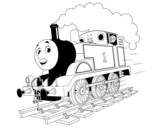 Dibujo de Thomas a tota màquina
