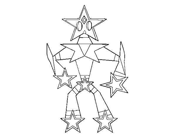 Dibuix de Transformer estrella per Pintar on-line