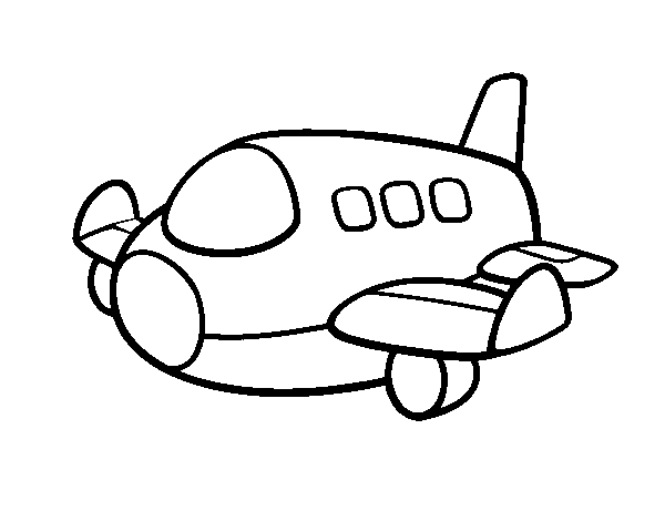 Dibuix de Un airbus per Pintar on-line