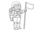Dibuix de Un astronauta per pintar