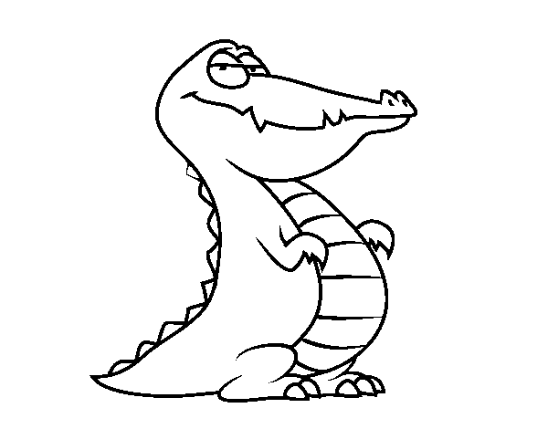 Dibuix de Un caiman per Pintar on-line