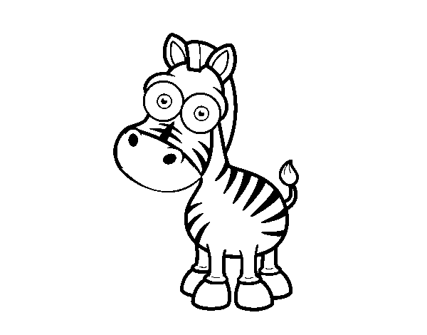 Dibuix de Zebra de Grévy per Pintar on-line