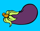 Dibuix Albergínia allargada pintat per laiap